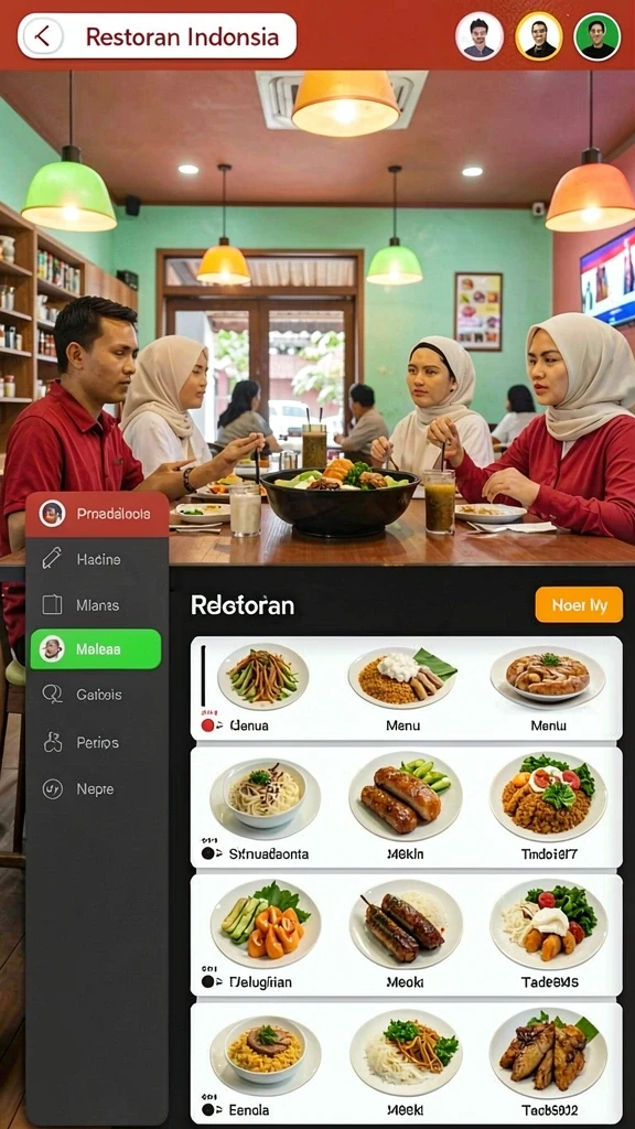 Tampilan antarmuka yang user-friendly.