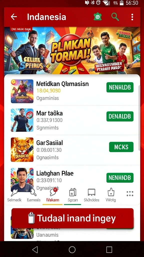 Karakter unik yang bisa Anda pilih.