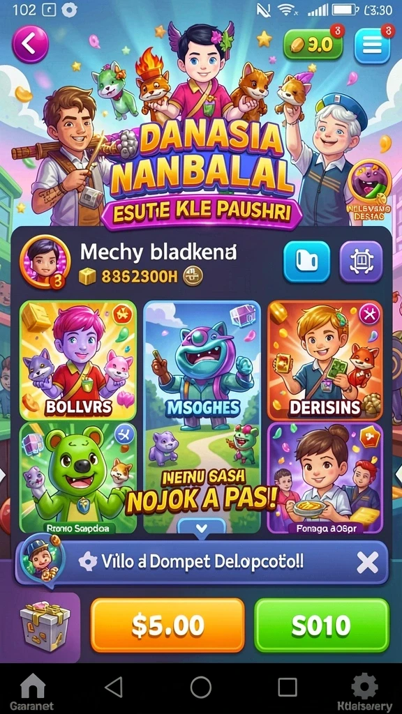 Screenshot aplikasi AIFA66 menunjukkan karakter baru yang menarik.