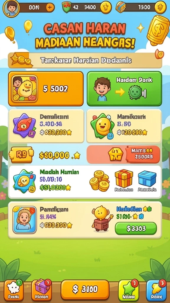 Tampilan antarmuka yang intuitif dan menarik.