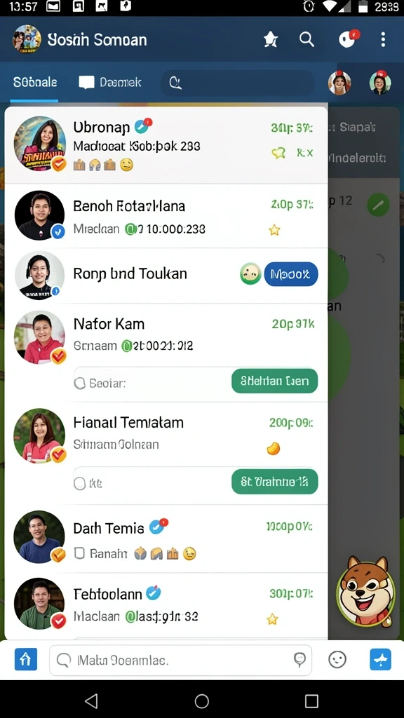 Tangkapan layar menunjukkan pemandangan indah dalam dunia APINAGA.