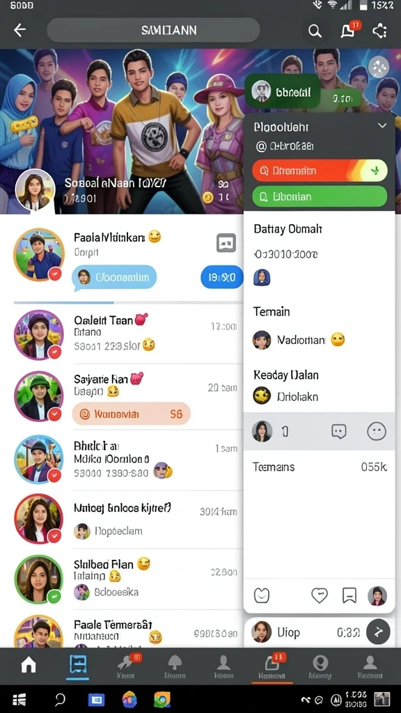 Mode permainan yang beragam dan menyenangkan.