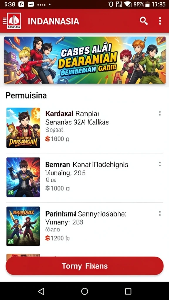 Screenshot yang menunjukkan misi menantang.