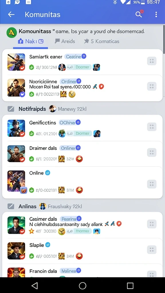 Karakter game yang beragam dan penuh warna.
