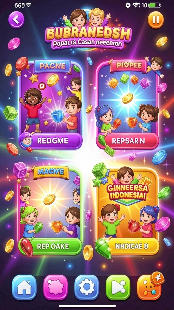 Screenshot level permainan yang penuh tantangan.