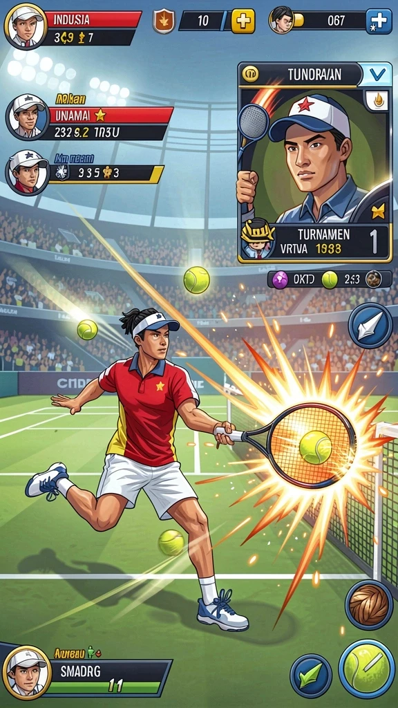 Tampilan leaderboard untuk melihat peringkat pemain secara global.