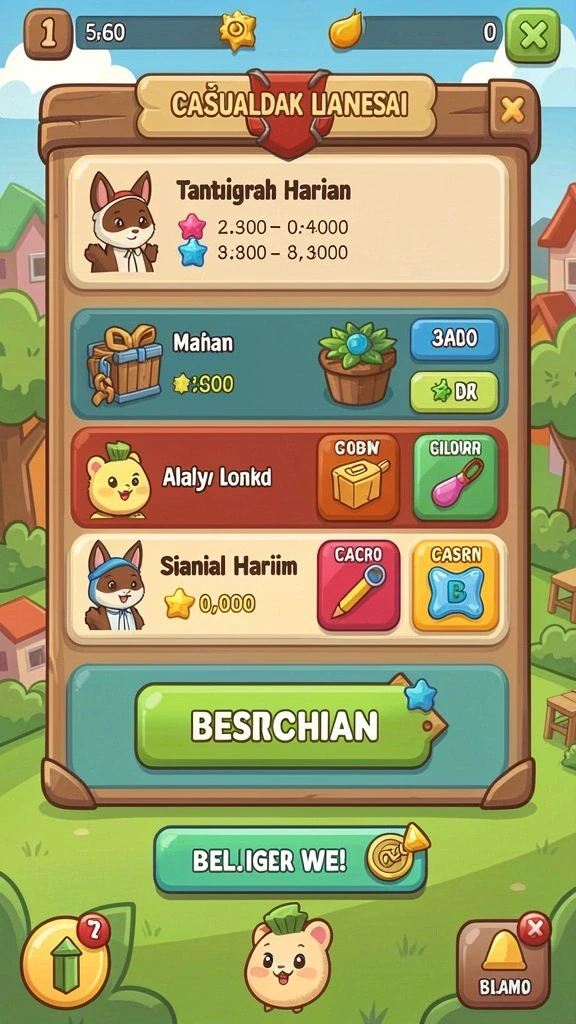 Tampilan awal yang menakjubkan dan penuh detail.