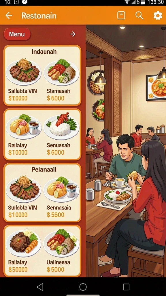 Menu pengaturan yang mudah digunakan dan intuitif.