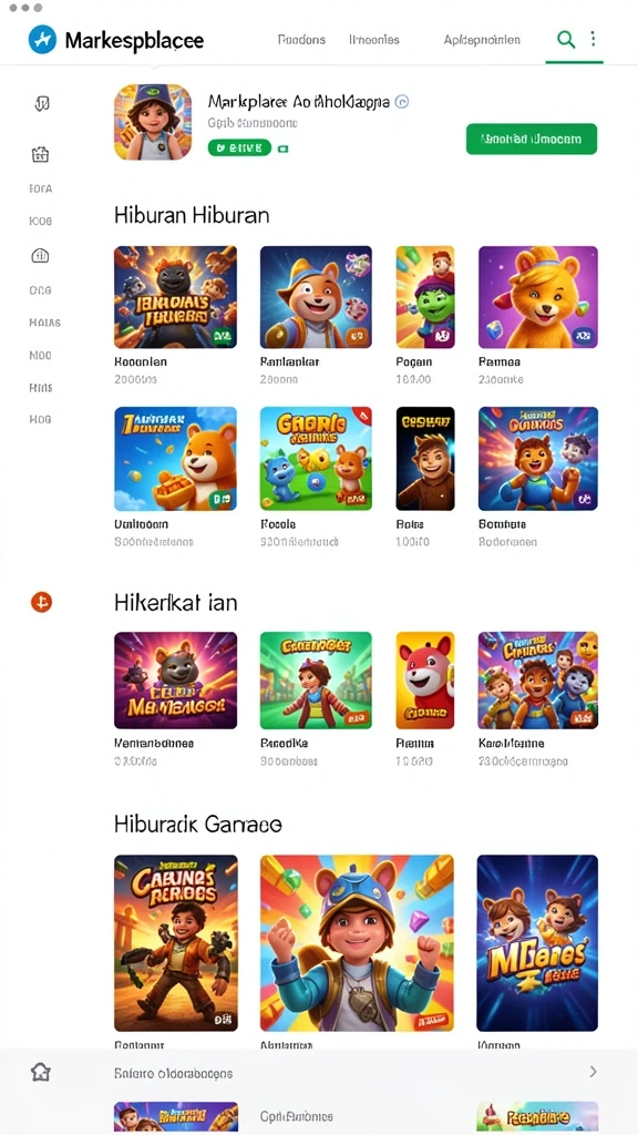 Menunjukkan karakter utama dalam mode eksplorasi.