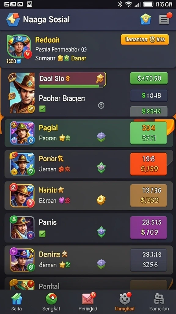 Sistem reward yang menggiurkan bagi para pemain.