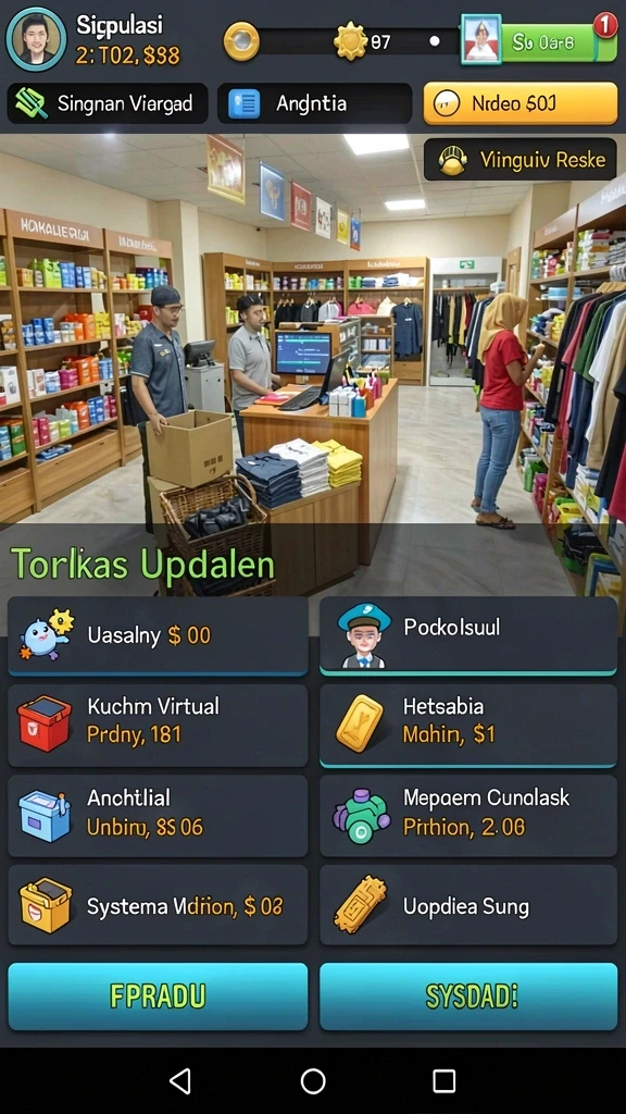 Berbagai tema slot yang tersedia untuk dipilih.