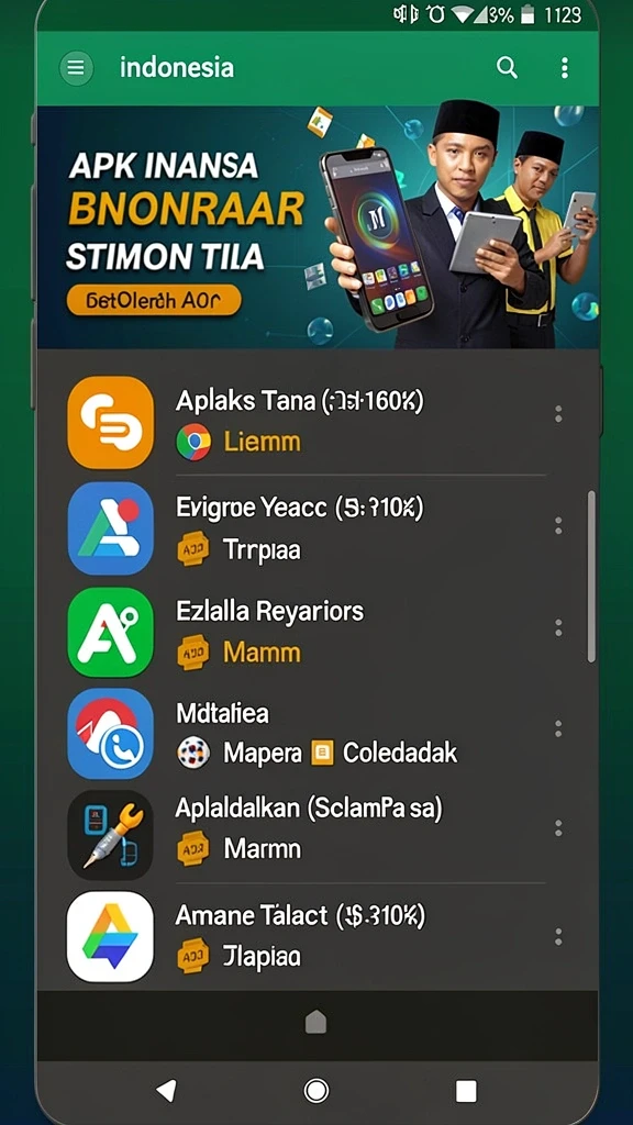 Tampilan antarmuka JKTOK yang menarik dan intuitif.