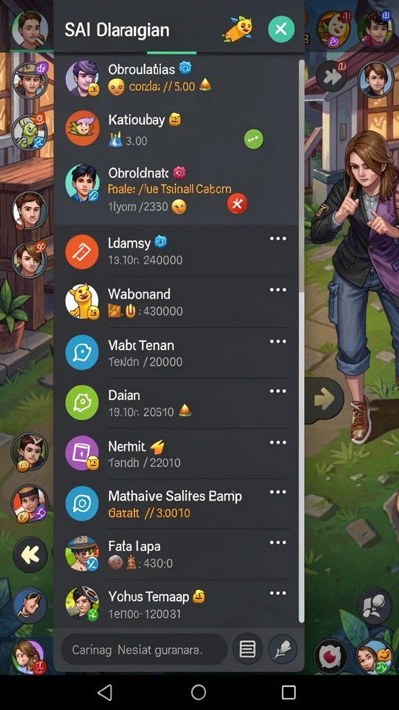 Screenshot yang menunjukkan gameplay JKTOK yang menantang.