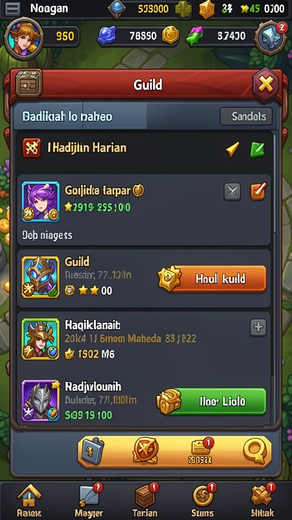 Tampilan utama game KAGANDAN yang menakjubkan.