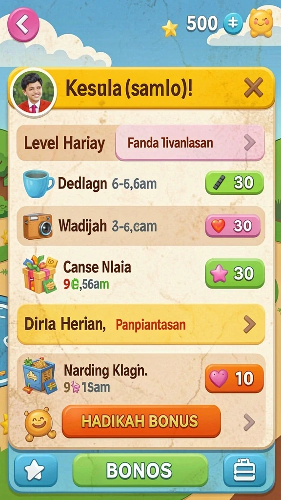 Mode permainan yang beragam dan menarik.