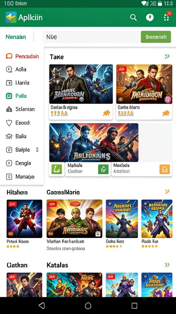 Mode permainan yang bervariasi dan menarik.