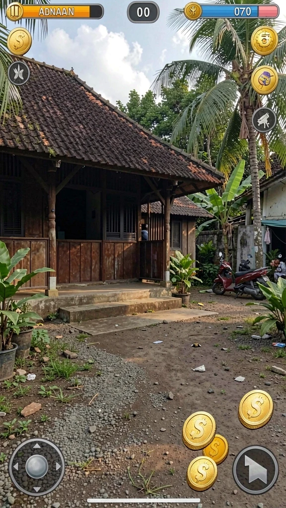 Tangkapan layar memperlihatkan pemandangan indah dalam permainan.