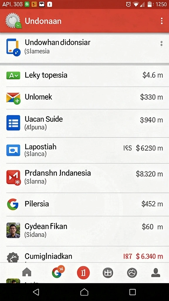 Tampilan antarmuka yang user-friendly.