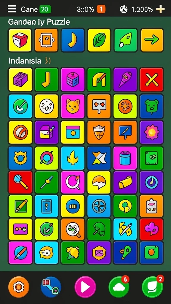 Level pertama yang penuh warna dan menantang.