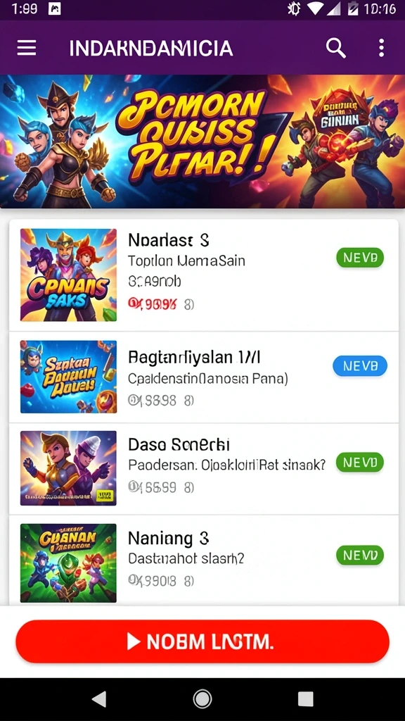 Rintangan menantang di setiap level permainan.