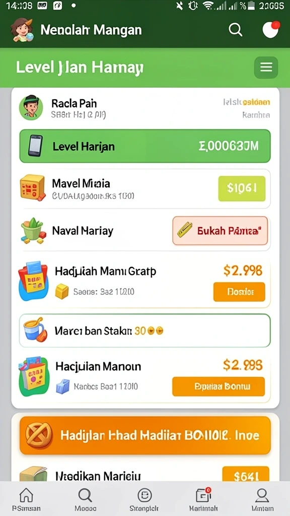 Tampilan antarmuka yang menarik dan mudah dipahami.