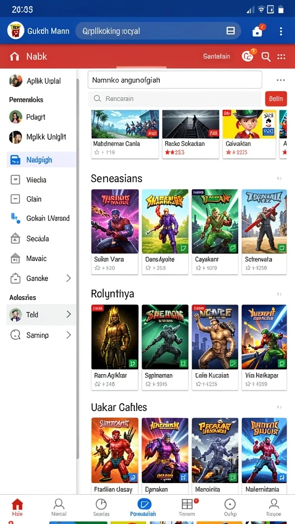 Grafis menawan dari dunia RPGAME.
