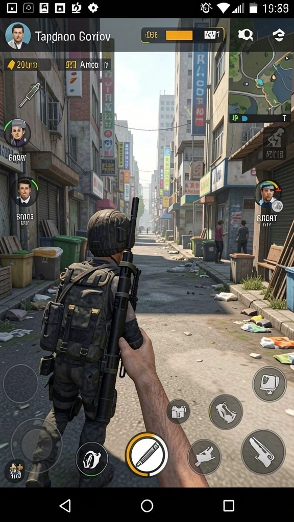 Screenshot memperlihatkan menu karakter yang dapat disesuaikan.