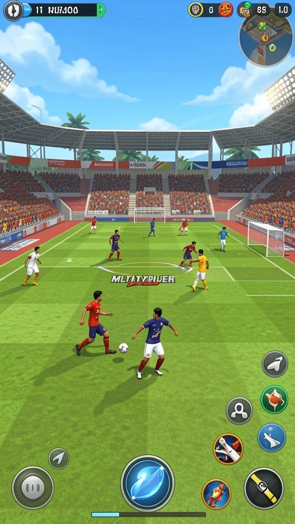 Fitur multiplayer saat berkompetisi dengan teman.