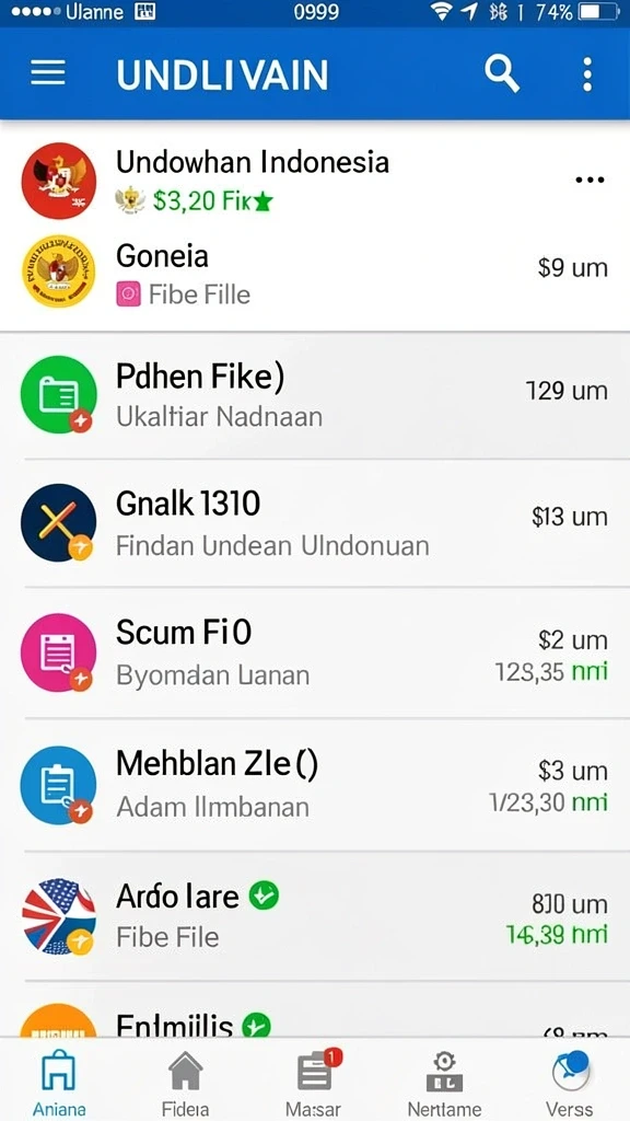 Tampilan antarmuka yang modern dan menarik.