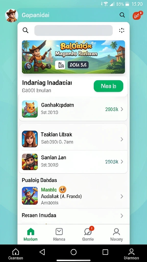 Tampilan antarmuka yang menarik dan mudah digunakan.