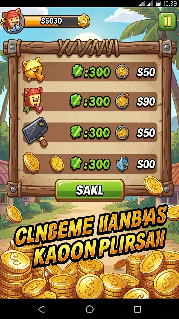 Tampilan layar utama yang menawan.